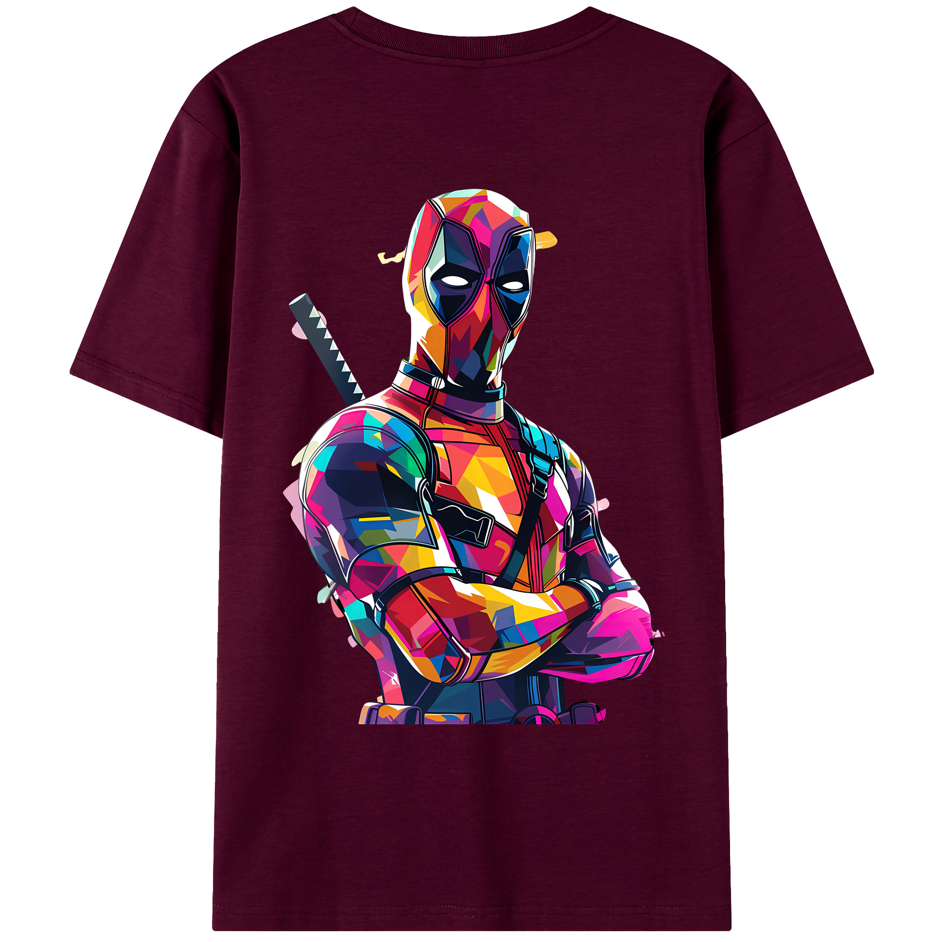 （画像用） Deadpool デッドプール レディース半袖Tシャツ(バックプリント)
